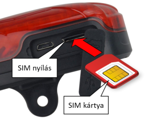 A SIM kártya behelyezése
