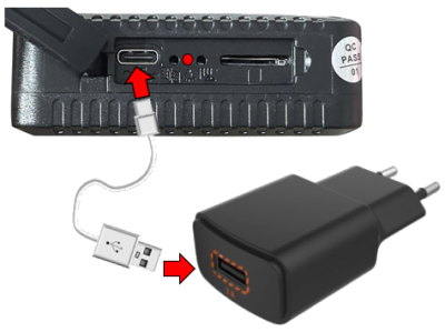 Töltés USB-n keresztül Töltés USB-n keresztül