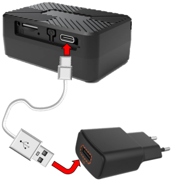 Töltés USB-n keresztül Töltés USB-n keresztül
